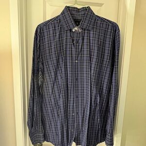 Banana Republic Blue Checkered Men's Shirt